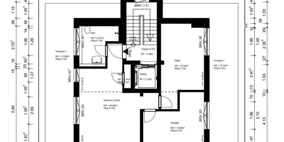 Etagenwohnung Berlin Französisch Buchholz - 2 Zimmer, 60 m&sup2;, 1.215&euro; | Angebot:24557979
