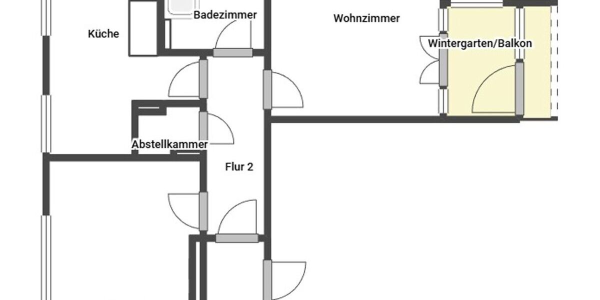 Etagenwohnung Berlin Spandau - 2 Zimmer, 59 m&sup2;, 249.000&euro; | Angebot:26117877