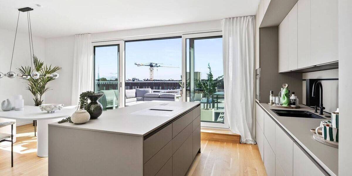 Neubau Penthouse mit XXL Terrasse und Blick über Schöneberg 3 zimmer