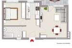 Etagenwohnung Berlin Zehlendorf - 2 Zimmer, 53 m&sup2;, 159.000&euro; | Angebot:26161976