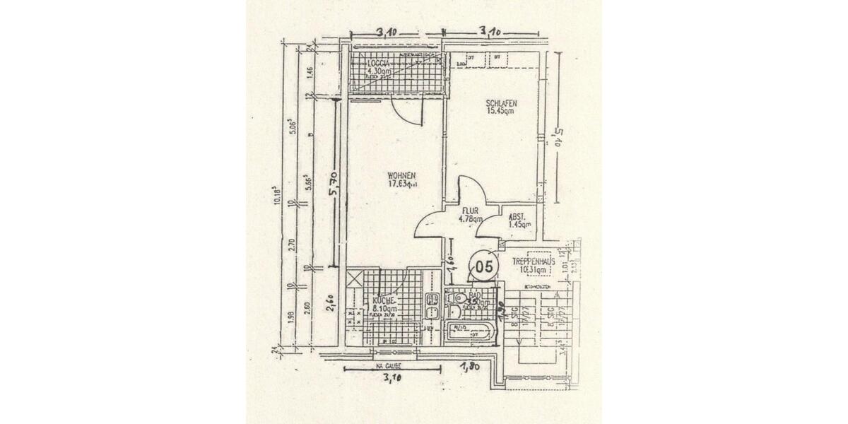Dachgeschoßwohnung Berlin Spandau - 2 Zimmer, 52 m&sup2;, 160.000&euro; | Angebot:26494875