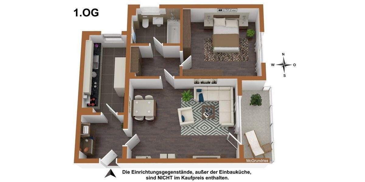 Etagenwohnung Berlin Reinickendorf - 2 Zimmer, 52 m&sup2;, 239.000&euro; | Angebot:25730686