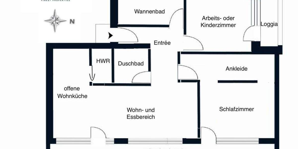 Etagenwohnung Berlin / Mitte Mitte - 3 Zimmer, 96 m&sup2;, 535.000&euro; | Angebot:25698969