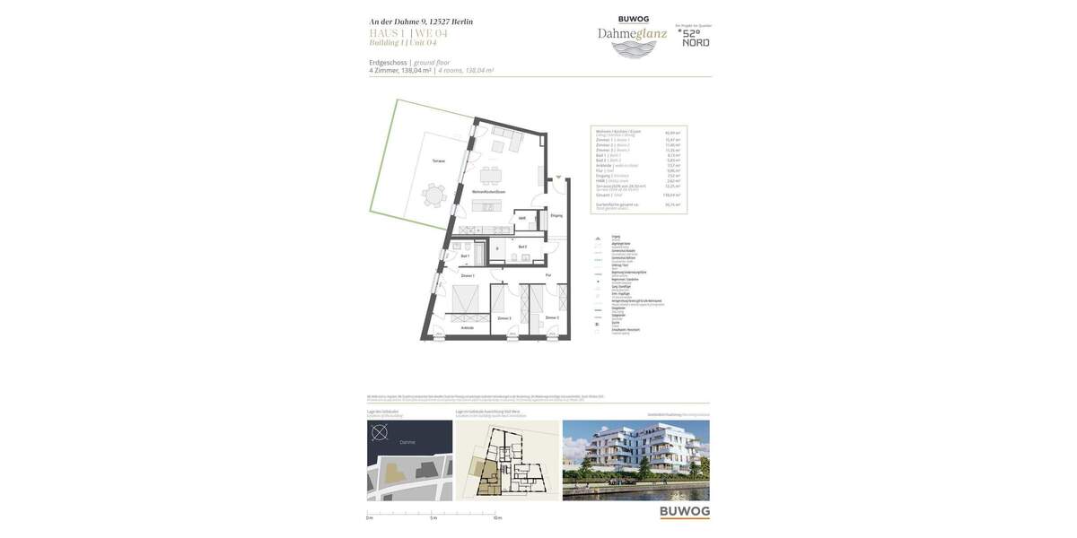 Etagenwohnung Berlin Grünau - 4 Zimmer, 138 m&sup2;, 939.000&euro; | Angebot:25750166