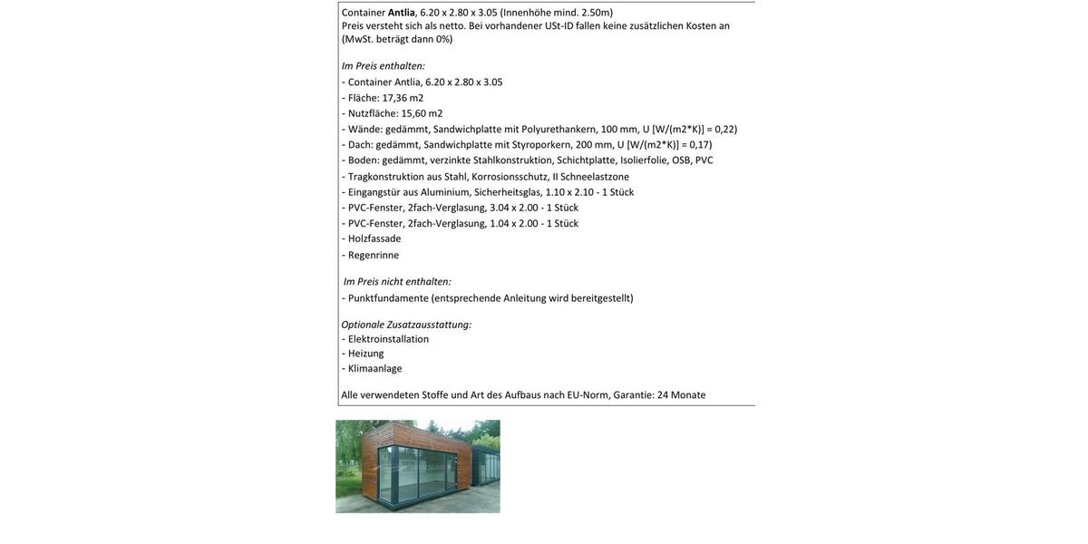 Tiny House mit Klimaanlage (Bruttopreis) zimmer