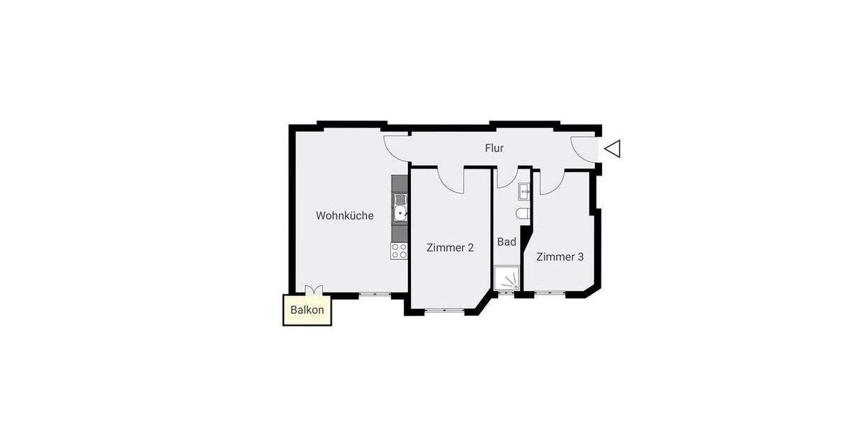 Etagenwohnung Berlin Halensee - 2 Zimmer, 58 m&sup2;, 400.000&euro; | Angebot:25881555