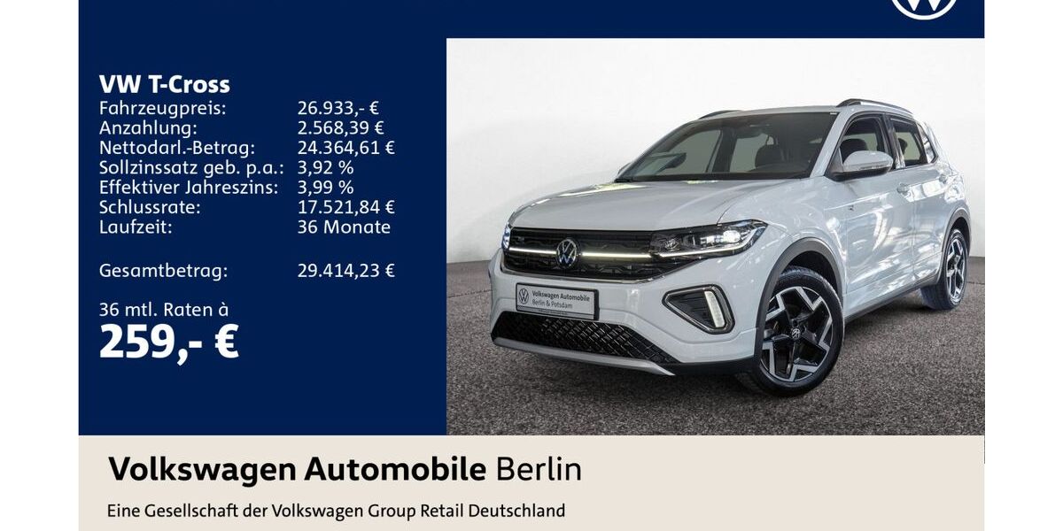 VW T-Cross 24.237 km 26.333 &euro; Berlin 10587