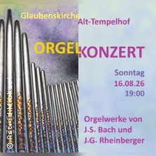 Orgelkonzert 16.08.2026 Glaubenskirche Tempelhof