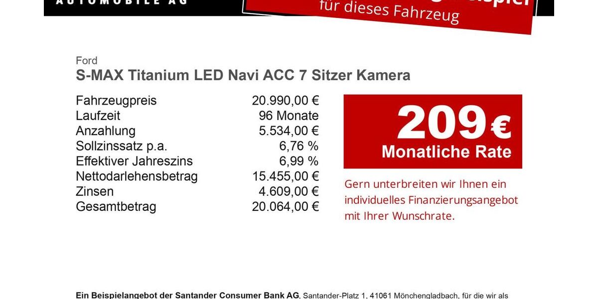 Ford S-Max 93.077 km 20.990 &euro; Schönefeld 12529