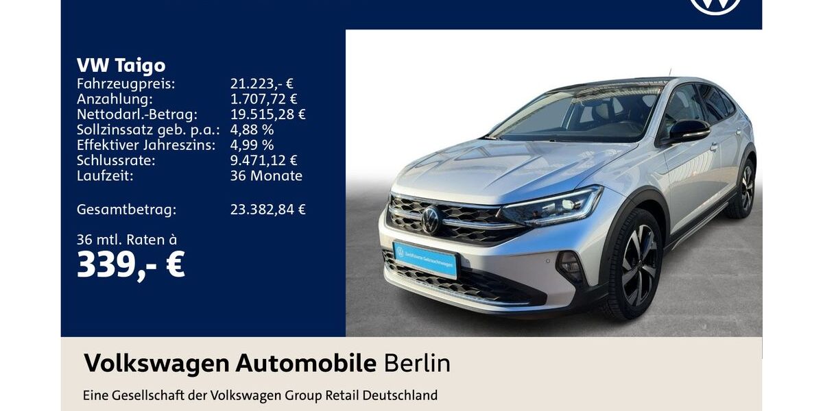 VW Taigo 40.770 km 19.906 &euro; Berlin 12681
