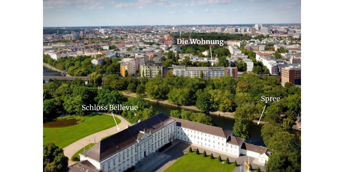 Provisionsfrei* Helle 2-3 Zimmer 91m² Dachgeschoss DG Loft Panorama Blick Tiergarten provisionsfrei - Dachgeschoßwohnung Berlin Mitte | Angebot:25335391