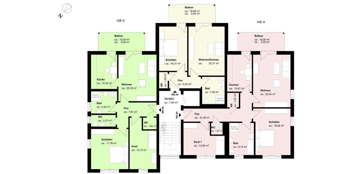 Etagenwohnung Erkner - 3 Zimmer, 86 m&sup2;, 1.300&euro; | Angebot:25327202