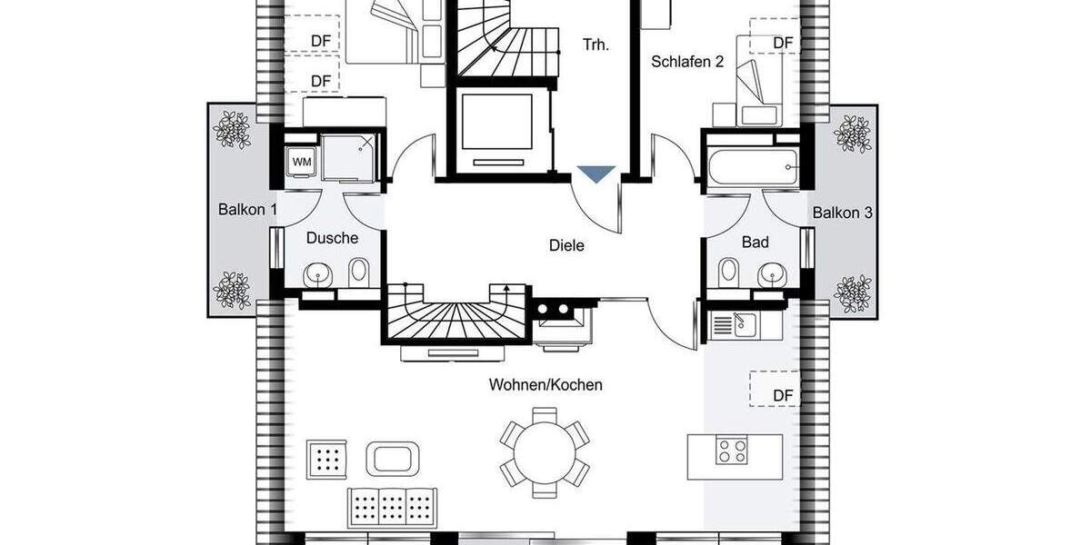 Etagenwohnung Glienicke/Nordbahn Nordbahn - 3 Zimmer, 127 m&sup2;, 961.000&euro; | Angebot:23979862
