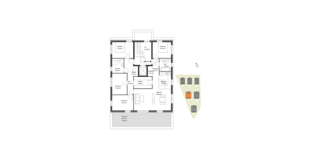 Etagenwohnung Zeuthen Falkenhorst - 5 Zimmer, 136 m&sup2;, 775.000&euro; | Angebot:25781606