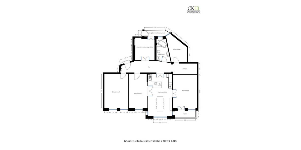 Etagenwohnung Berlin Wilmersdorf - 6 Zimmer, 143 m&sup2;, 799.000&euro; | Angebot:26029939