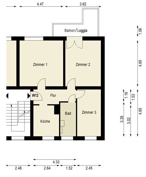 Wohnung zum Kaufen in Berlin 448.000 € 73.13 m² 3 zimmer
