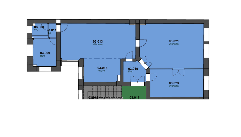 Etagenwohnung Berlin Mitte - 3 Zimmer, 110 m&sup2;, 1.645&euro; | Angebot:24701517