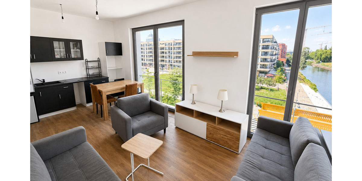 ETW aus 2021-Berlin-Mitte mit spektakulären Wasserblick, Balkon & hochmoderner Ausstattung -Top Lage - Etagenwohnung Berlin Mitte | Angebot:27262285