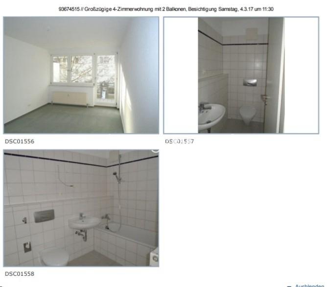 Etagenwohnung Berlin Spandau - 4 Zimmer, 109 m&sup2;, 1.215&euro; | Angebot:25229103