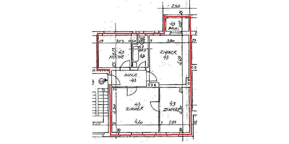 Etagenwohnung Berlin Charlottenburg-Wilmersdorf - 3 Zimmer, 75 m&sup2;, 399.000&euro; | Angebot:27056928