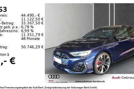 Audi S3 26.410 km 44.490 &euro; Berlin 13581