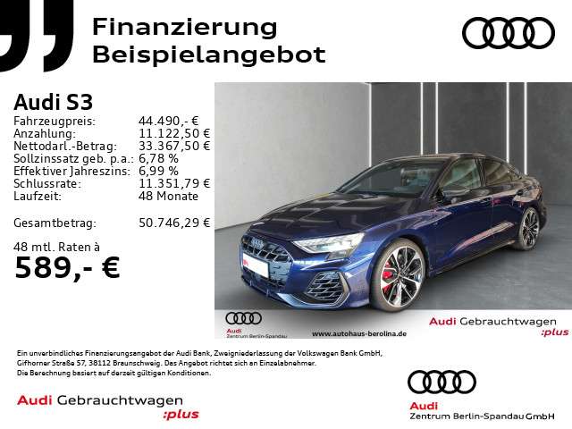 Audi S3 26.410 km 44.490 &euro; Berlin 13581