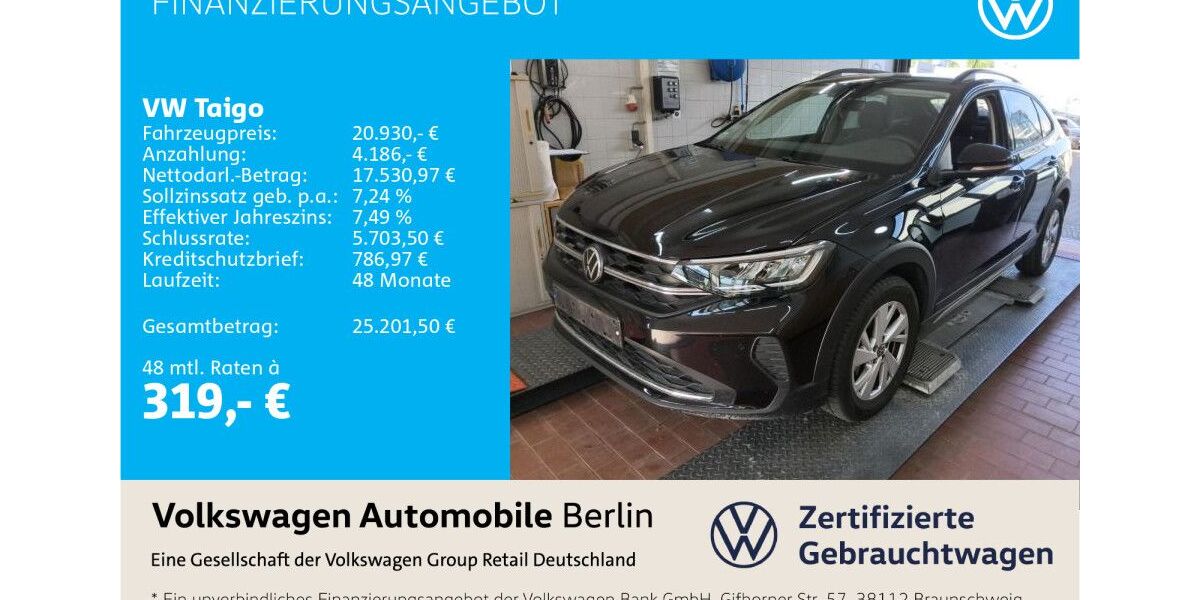 VW Taigo 18.410 km 20.930 &euro; Berlin 12681