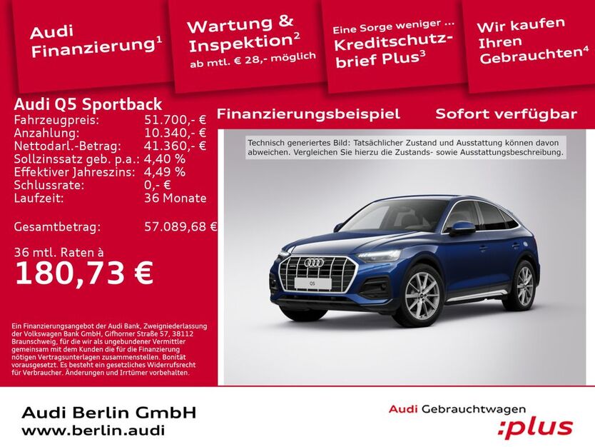 Audi Q5 4.750 km 51.700 € Berlin 12489