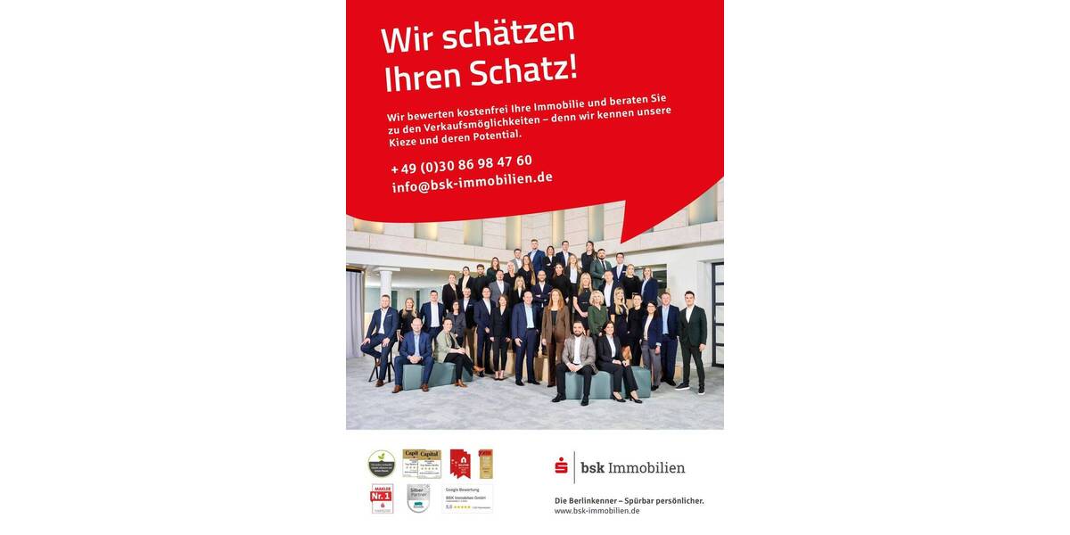 Etagenwohnung Berlin Lichterfelde - 3 Zimmer, 82 m&sup2;, 289.000&euro; | Angebot:26608590