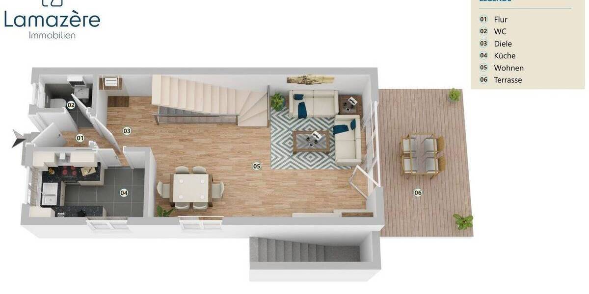 Reihenendhaus Potsdam Neu Fahrland - 4 Zimmer, 86 m&sup2;, 685.000&euro; | Angebot:23980644