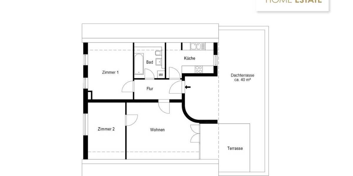 Terrassenwohnung Teltow Ruhlsdorf - 4 Zimmer, 80 m&sup2;, 340.000&euro; | Angebot:26659090