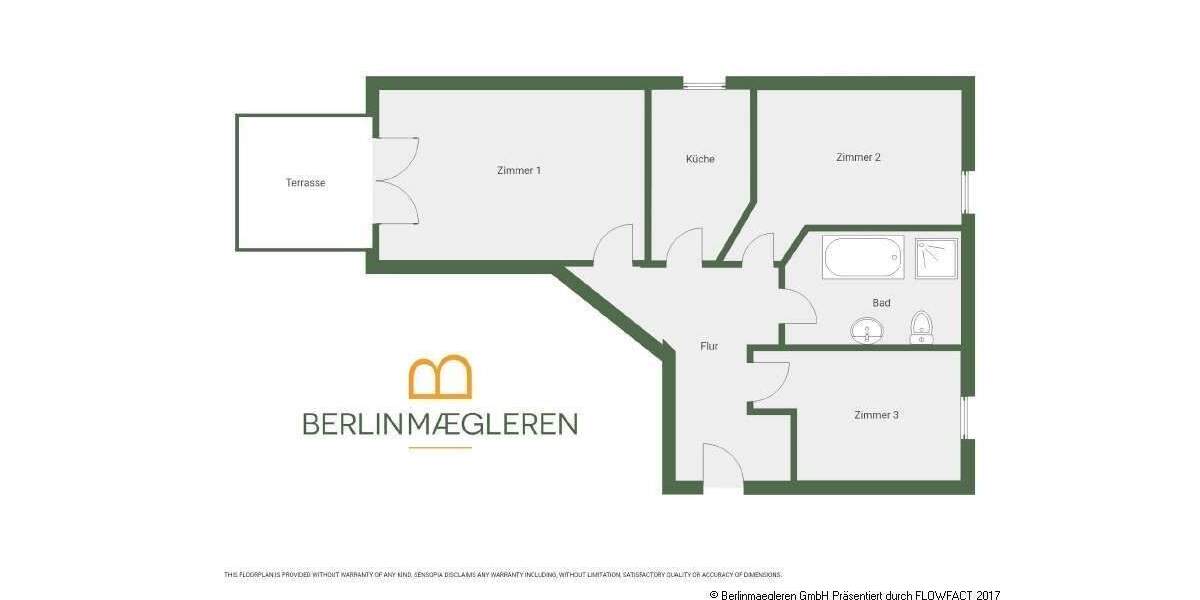 Etagenwohnung Berlin Rosenthal - 3 Zimmer, 71 m&sup2;, 295.000&euro; | Angebot:24713975