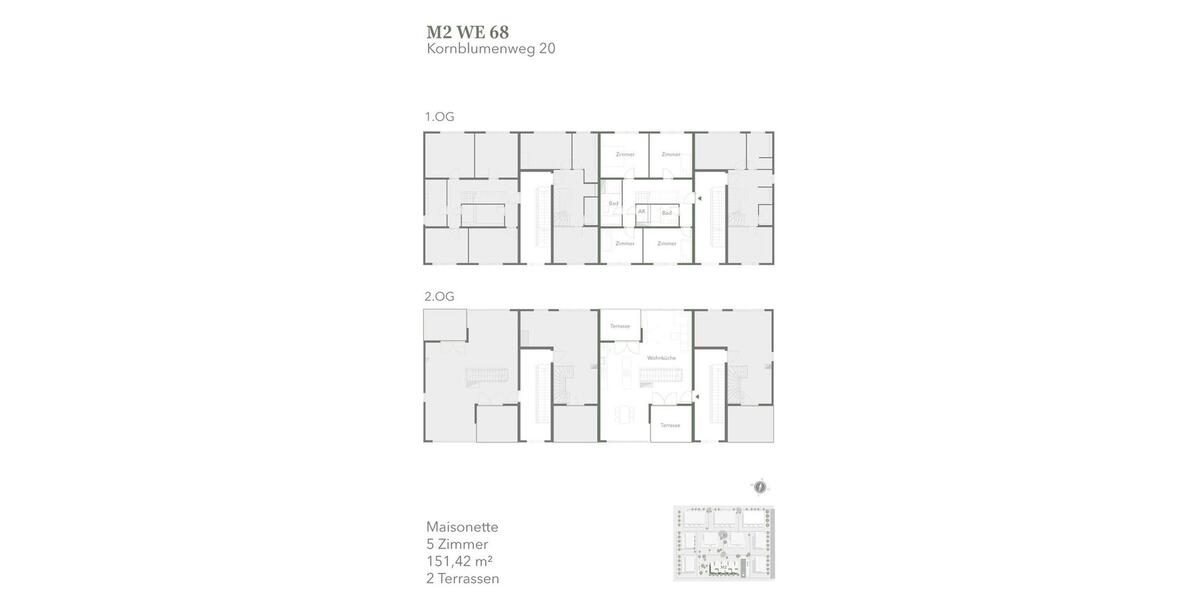 Maisonettenwohnung Wandlitz - 5 Zimmer, 151 m&sup2;, 2.044&euro; | Angebot:26439546