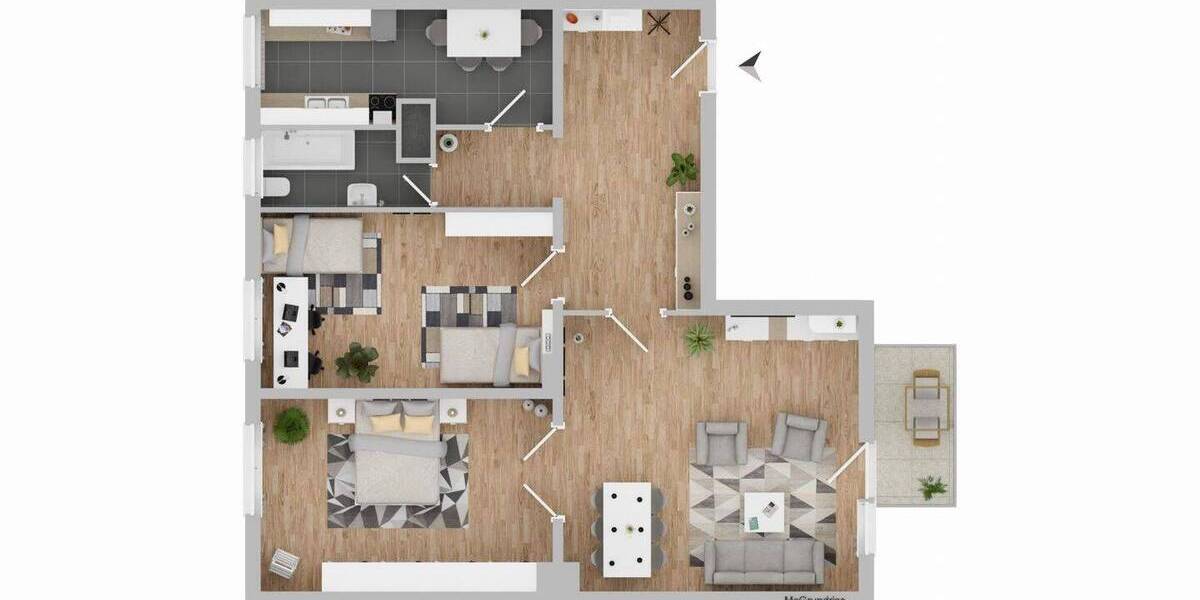 Etagenwohnung Berlin Charlottenburg - 3 Zimmer, 86 m&sup2;, 439.000&euro; | Angebot:26702661