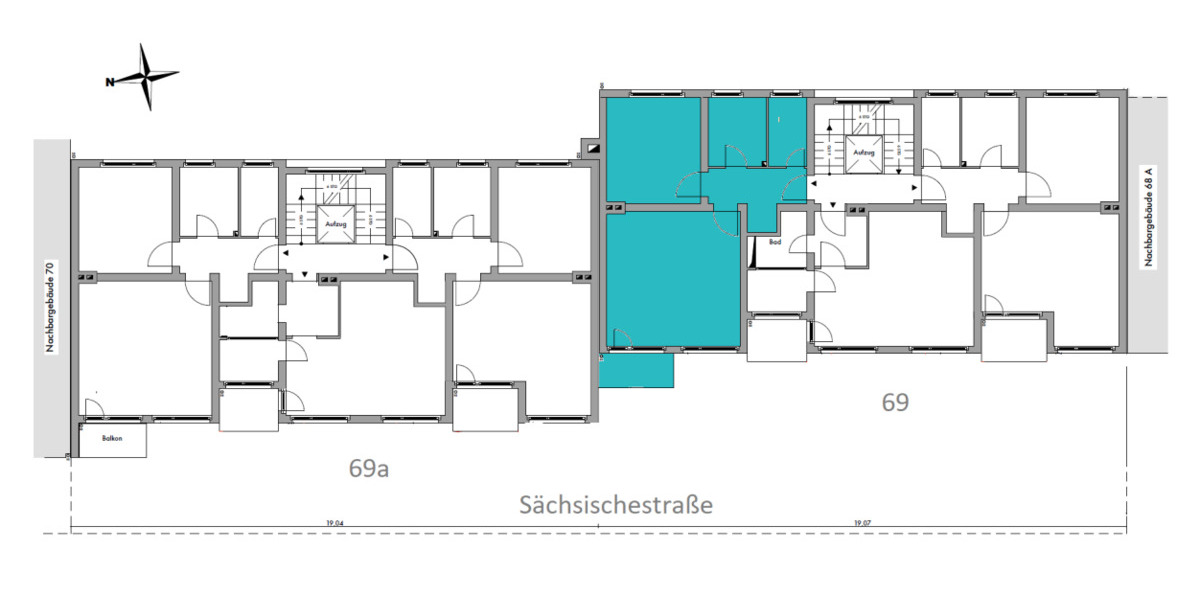 Etagenwohnung Berlin Wilmersdorf - 2 Zimmer, 54 m&sup2;, 369.920&euro; | Angebot:25692356