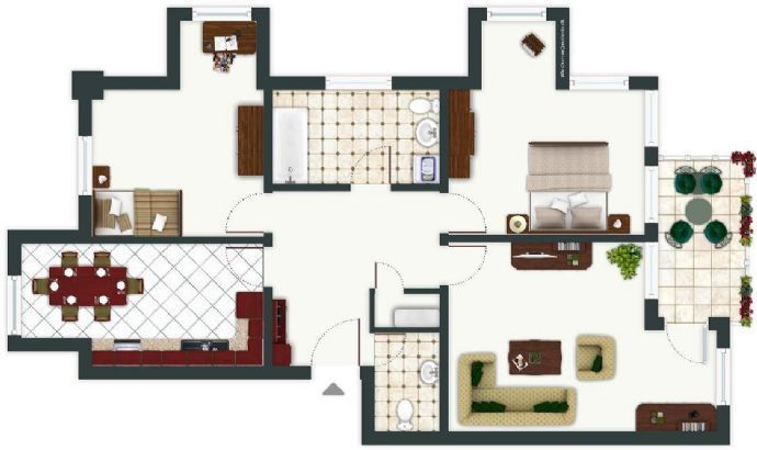 Sunny Apartment - 3 seperate rooms in Weißensee - Balcony 3 zimmer
