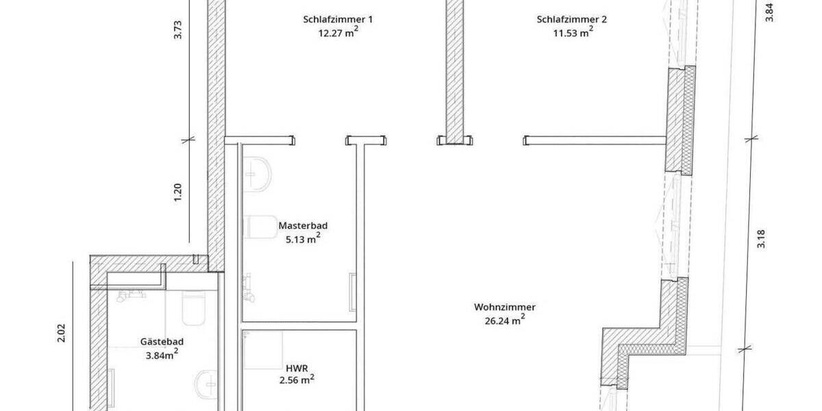 Etagenwohnung Berlin Spandau - 3 Zimmer, 75 m&sup2;, 1.621&euro; | Angebot:25800031