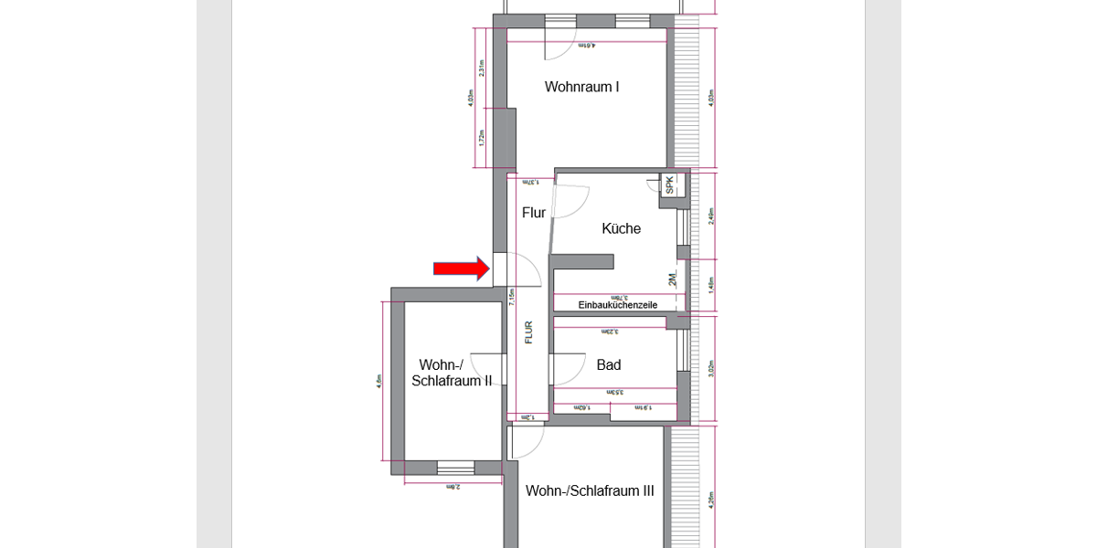 Etagenwohnung Berlin Steglitz-Zehlendorf - 3 Zimmer, 86 m&sup2;, 459.000&euro; | Angebot:24965377