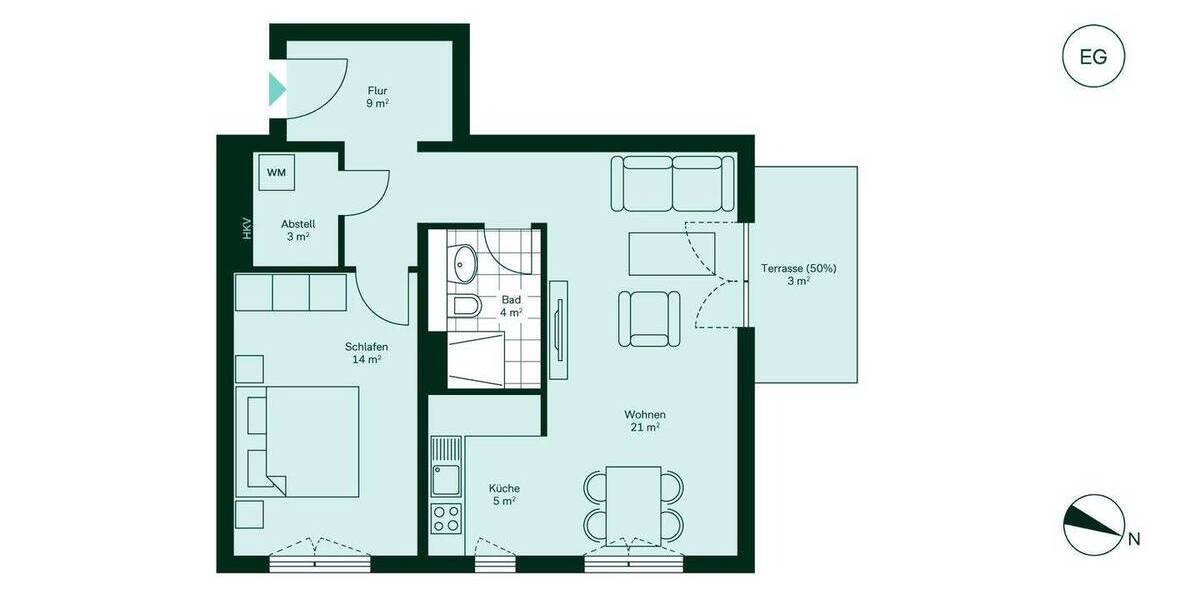 Etagenwohnung Wildau - 2 Zimmer, 58 m&sup2;, 291.900&euro; | Angebot:25957389