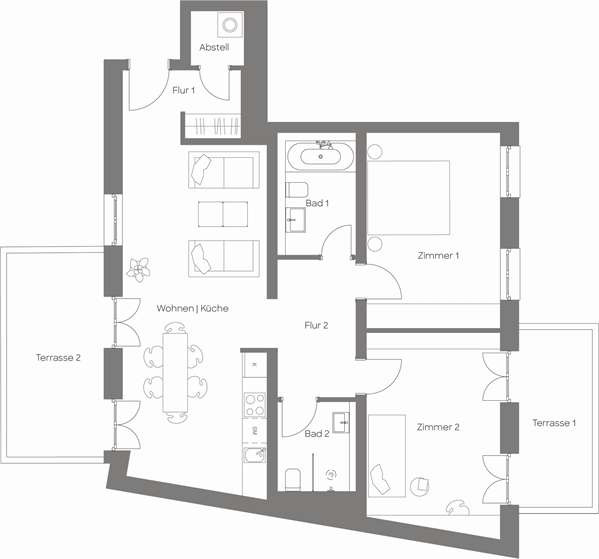 Etagenwohnung Berlin Charlottenburg-Wilmersdorf - 3 Zimmer, 94 m&sup2;, 2.144&euro; | Angebot:26637832