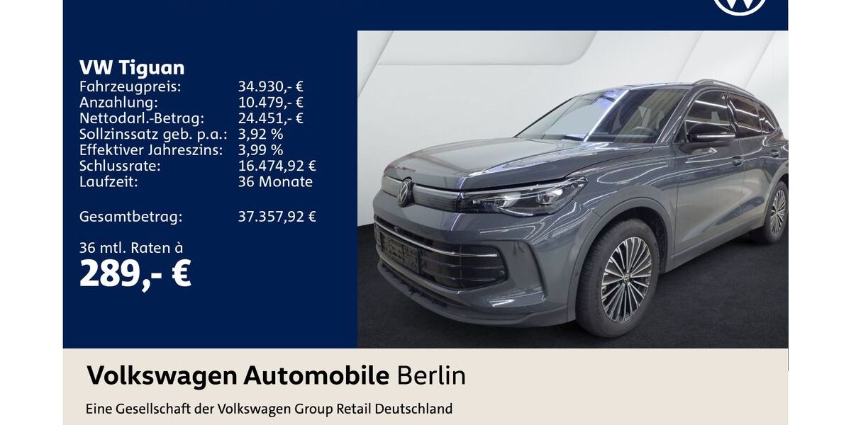 VW Tiguan 24.624 km 34.930 &euro; Berlin 10587