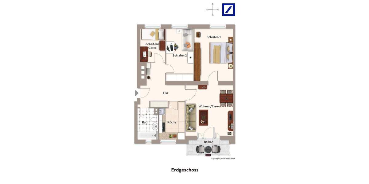 Etagenwohnung Berlin Wilmersdorf - 3 Zimmer, 74 m&sup2;, 250.000&euro; | Angebot:25779559