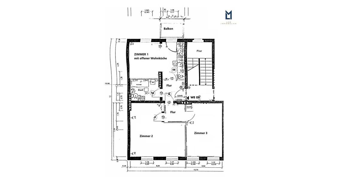 Etagenwohnung Berlin Adlershof - 3 Zimmer, 72 m&sup2;, 279.000&euro; | Angebot:26395780
