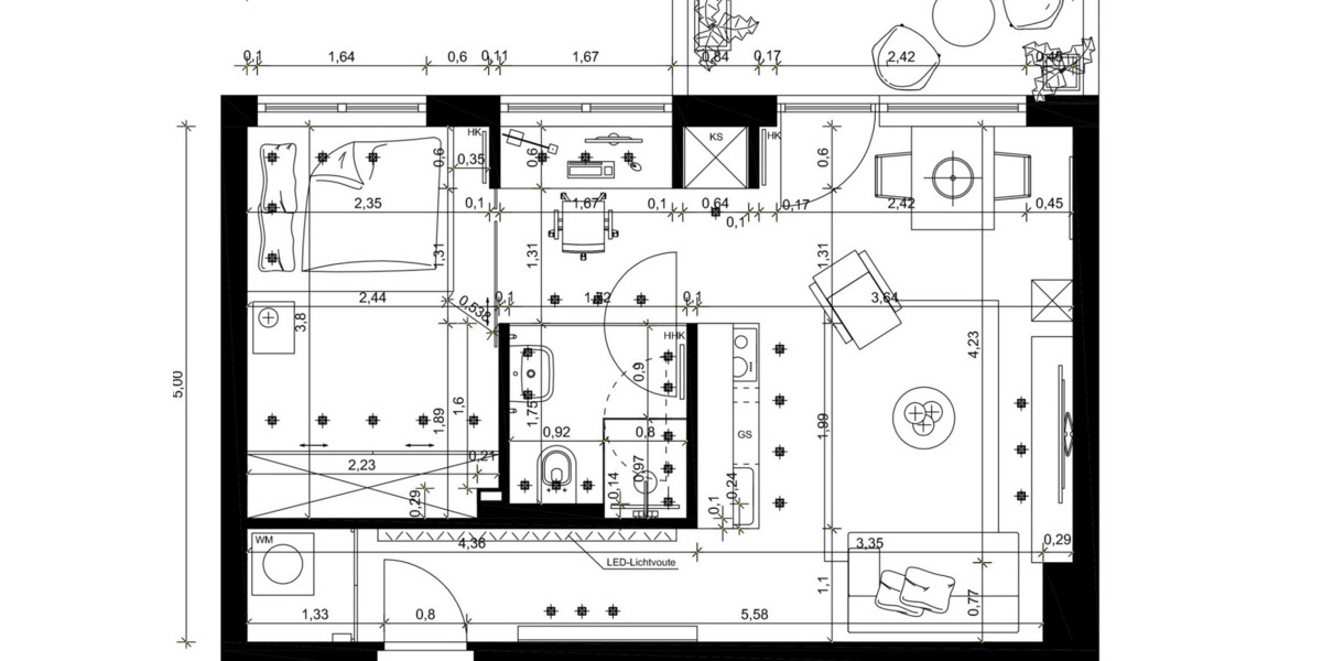 Etagenwohnung Berlin Schöneberg - 2 Zimmer, 42 m&sup2;, 373.000&euro; | Angebot:25699774