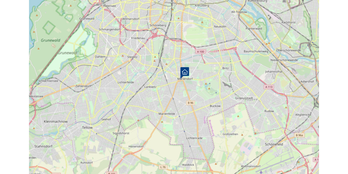 Etagenwohnung Berlin Mariendorf - 2 Zimmer, 58 m&sup2;, 238.000&euro; | Angebot:23973040