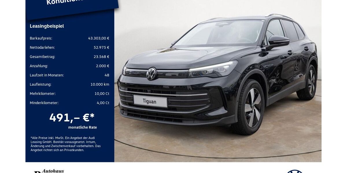 VW Tiguan 3.500 km 43.303 &euro; Potsdam 14482