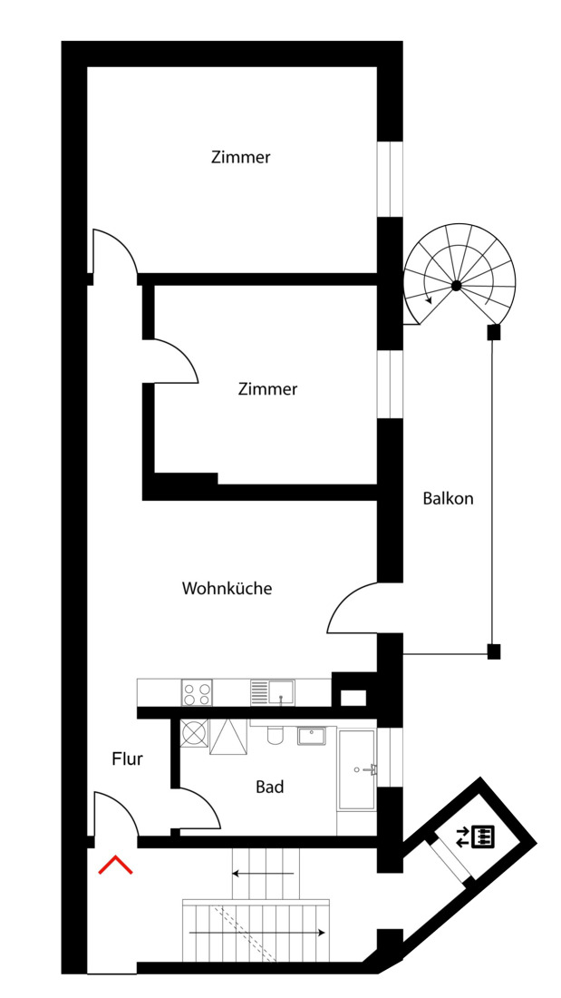 Lichtdurchfluteter Altbau in ruhiger Lage nahe Spree und Regierungsviertel 3 zimmer