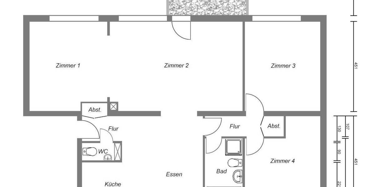 Etagenwohnung Berlin Grunewald - 4 Zimmer, 118 m&sup2;, 839.000&euro; | Angebot:26219647
