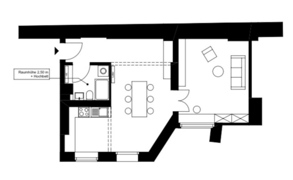 Etagenwohnung Berlin Mitte - 2.5 Zimmer, 60 m&sup2;, 500.000&euro; | Angebot:25963494