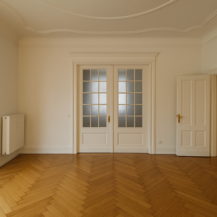 Lichtdurchfluteter Büroraum im Altbau unweit Kudamm Olivaerplatz - All-in-Miete